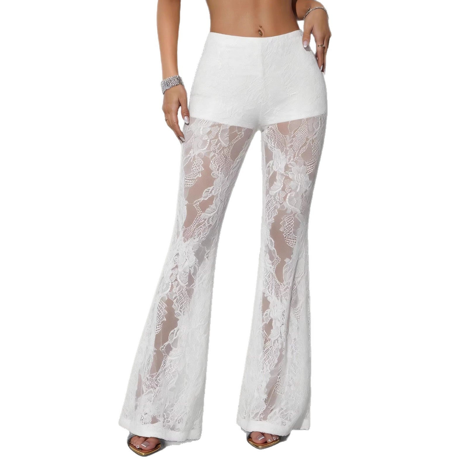 Sexy Sheer Flared Pants For Women