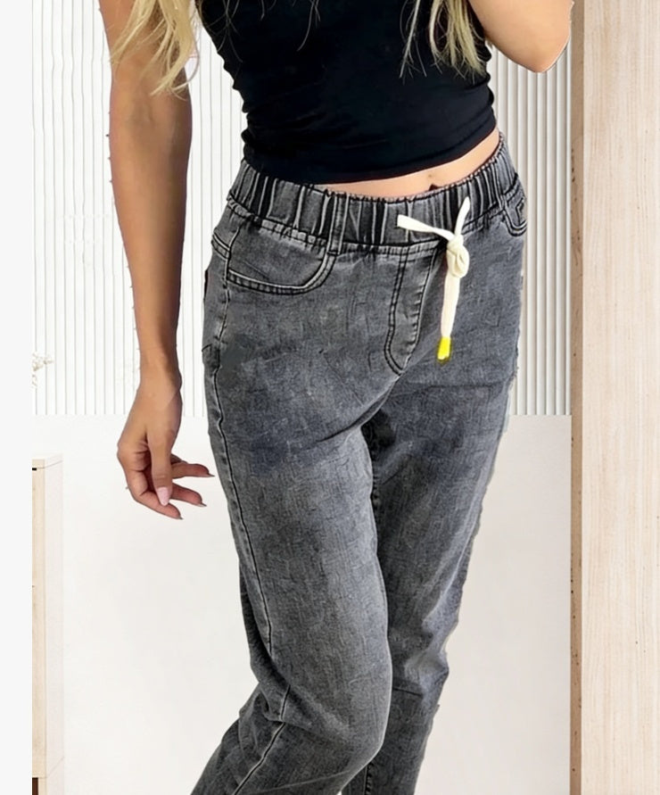 High-waisted Wide-leg Straight Jeans For Women