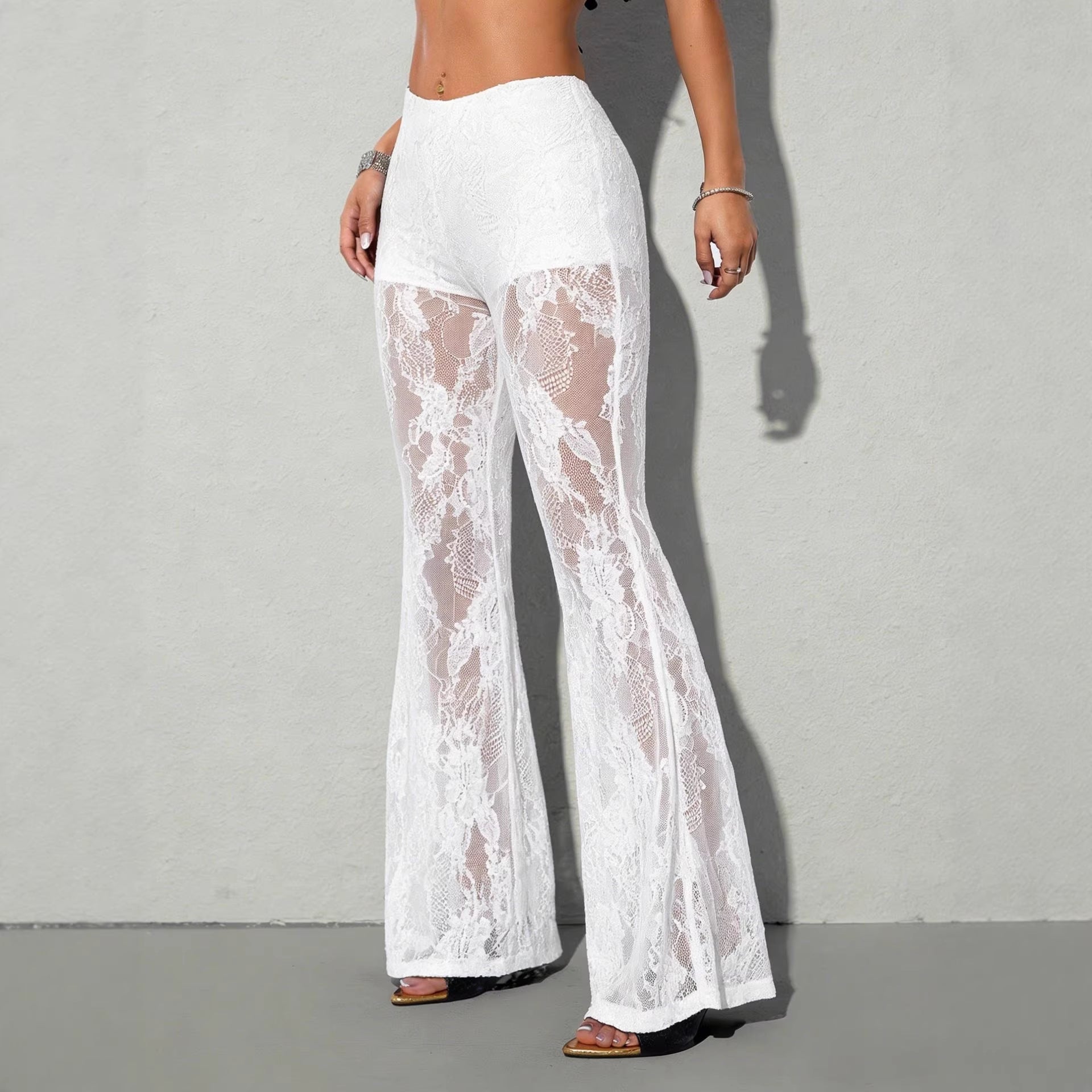 Sexy Sheer Flared Pants For Women