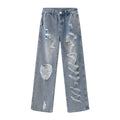 Women's Wide Leg Torn Jeans