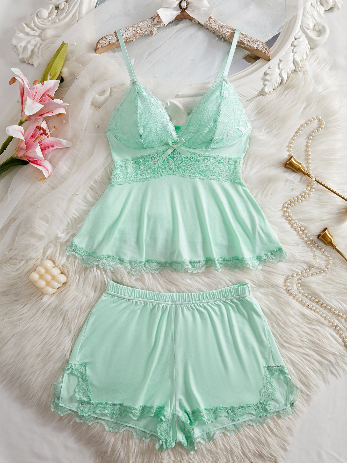 Solid Color Casual Pajamas Sets Women's Modal Suit
