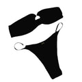 Bikini Pure Color Tied T-back Sexy Swimsuit Women