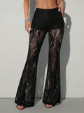 Sexy Sheer Flared Pants For Women